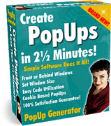 Create popup in 2 1/2 minutes